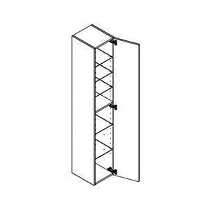 Dansani Inzo Urban Riflet Høyskap 1 dør B30cm