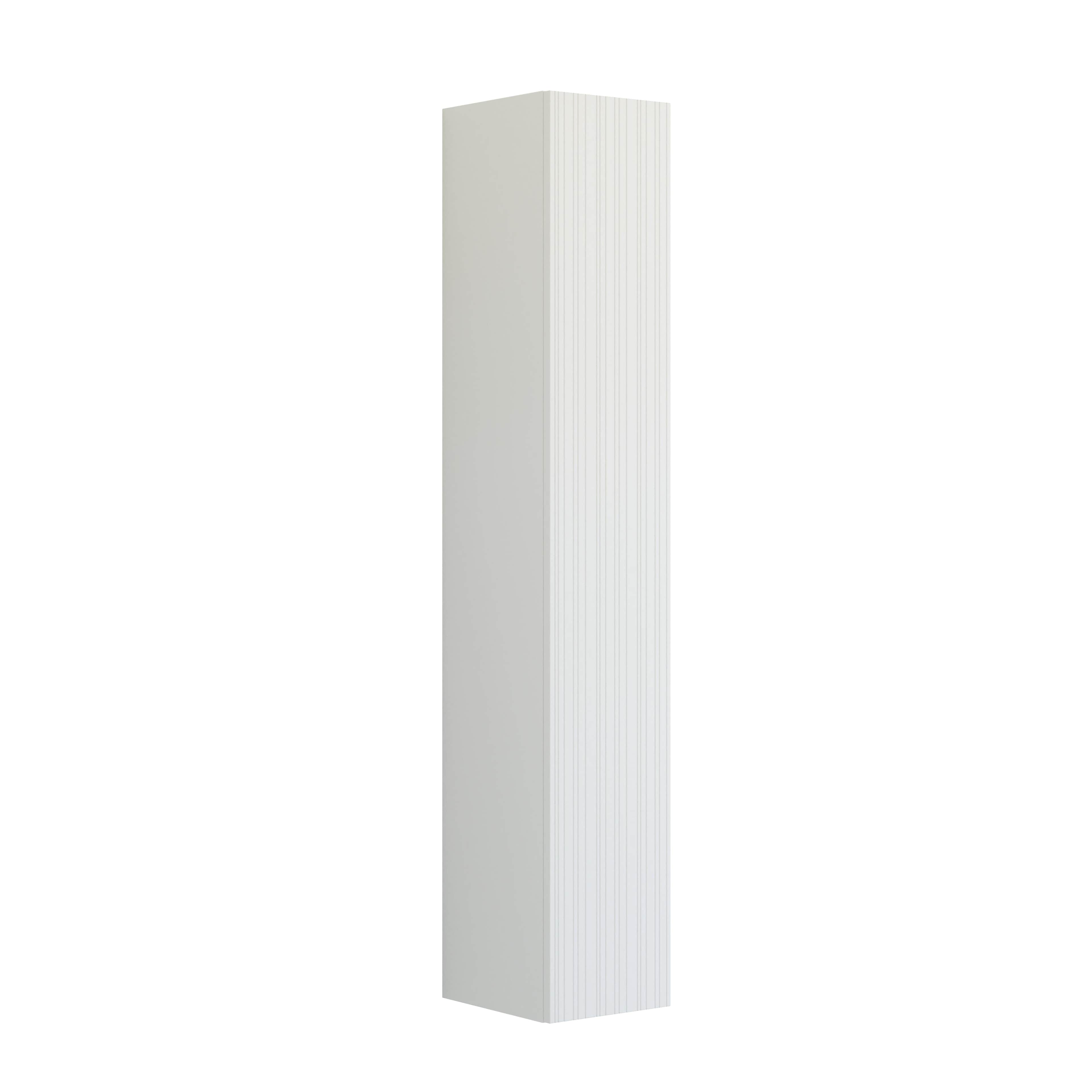 Dansani Inzo Riflet Høyskap 1 dør B30cm Hvit matt / 30cm / Versjon B venstre hengslet Dansani Høyskap bad DA-U46-9210