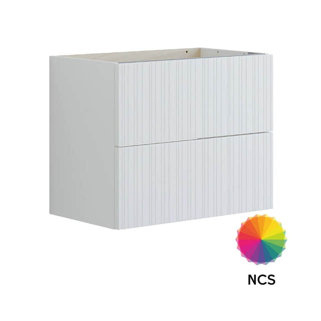 Dansani Inzo Riflet Servantskap Slim 2 skuff B60-80xH48xD35cm NCS farge / 60cm Dansani Servantskap DA-U07-9099