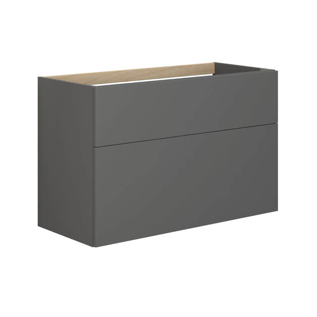 Dansani Inzo Servantskap 2 skuffer B60-120xH64xD44cm - Glatt Grå matt / 100cm Dansani Servantskap DA-M15-1003