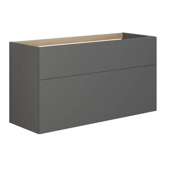 Dansani Inzo Servantskap 2 skuffer B60-120xH64xD44cm - Glatt Grå matt / 120cm Dansani Servantskap DA-M16-1003