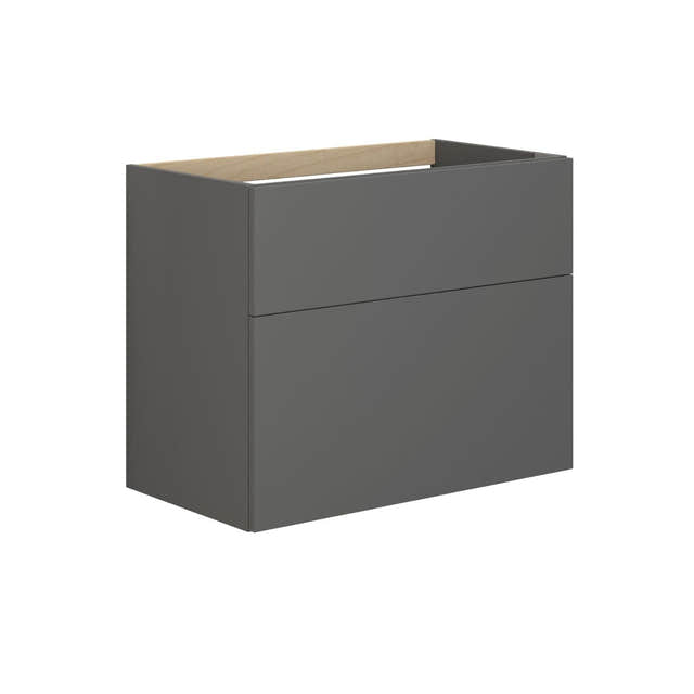 Dansani Inzo Servantskap 2 skuffer B60-120xH64xD44cm - Glatt Grå matt / 80cm Dansani Servantskap DA-M14-1003