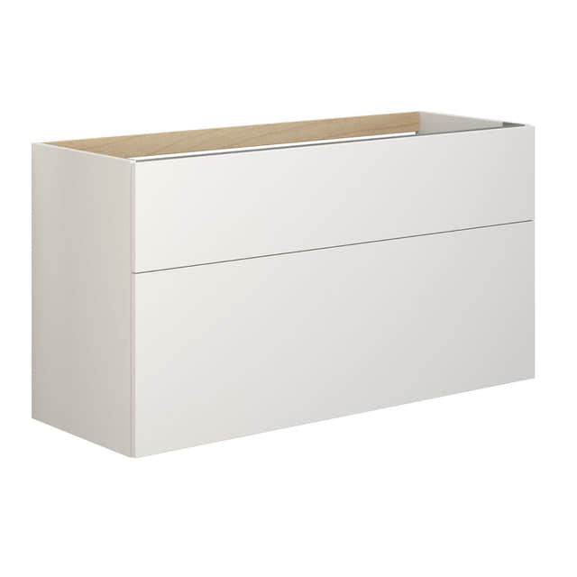 Dansani Inzo Servantskap 2 skuffer B60-120xH64xD44cm - Glatt Hvit matt / 120cm dobbel Dansani Servantskap DA-M17-1010