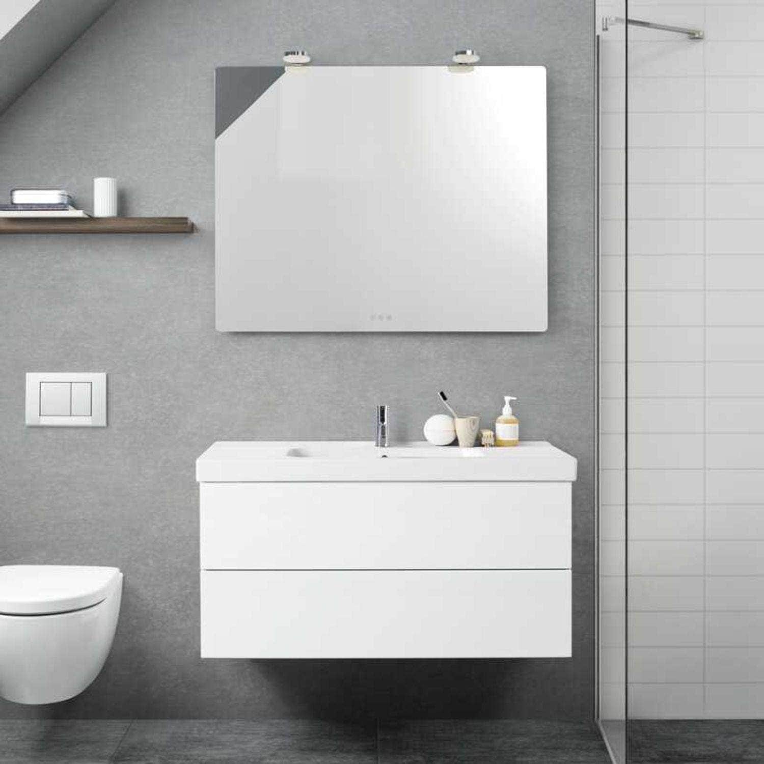Dansani Inzo Servantskap 2sk B60-120xH48xD44cm, Glatt Dansani Servantskap