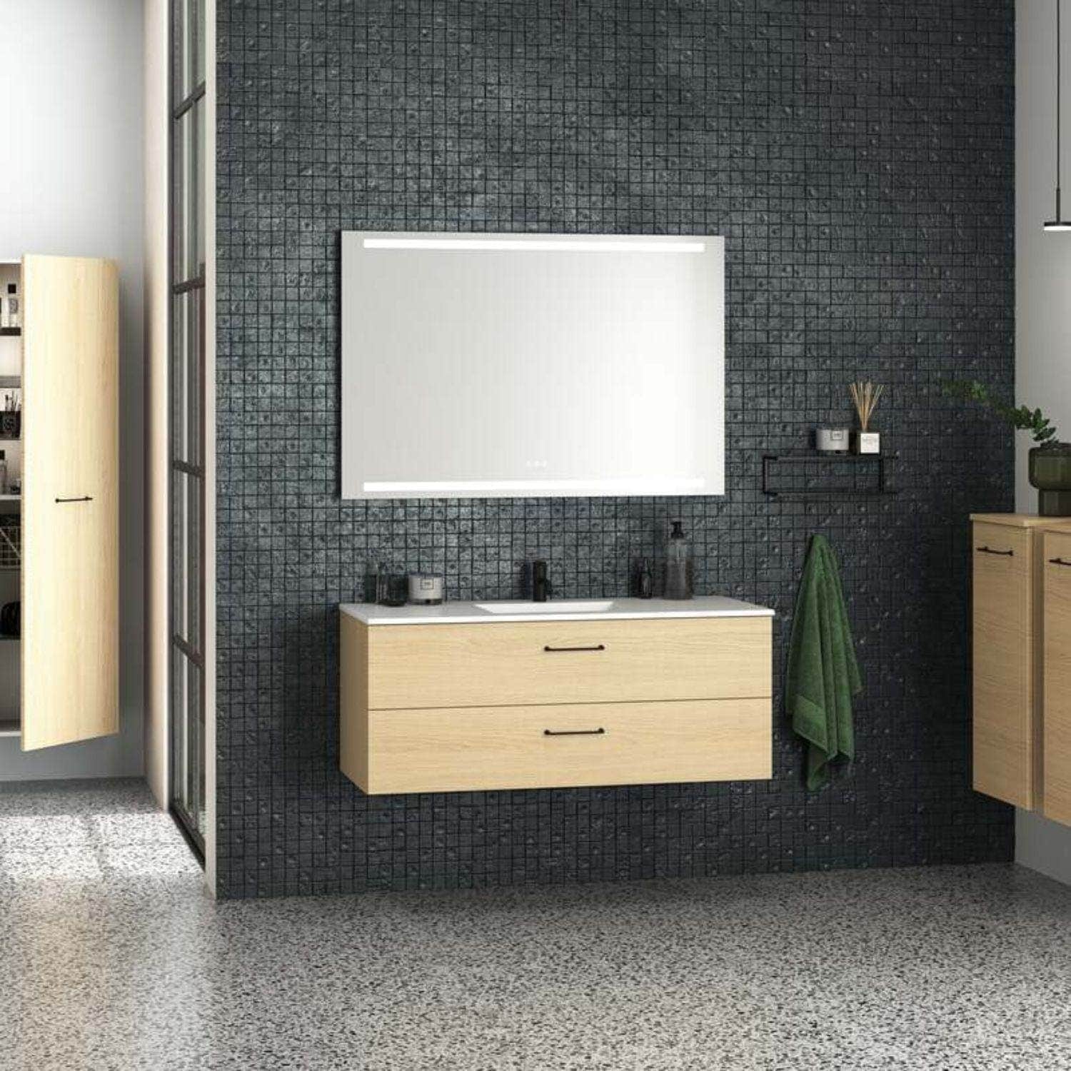 Dansani Inzo Servantskap 2sk B60-120xH48xD44cm, Glatt Dansani Servantskap
