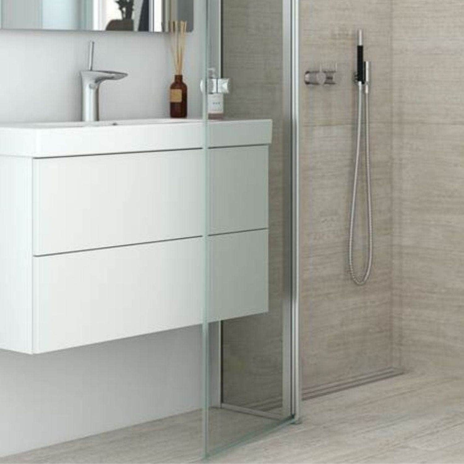 Dansani Inzo Servantskap 2sk B60-80xH48xD35cm, Slim - Glatt Dansani Servantskap
