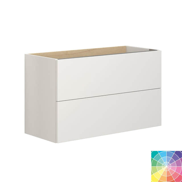 Dansani Inzo Servantskap 2sk B60-80xH48xD35cm, Slim - Glatt Dansani Servantskap