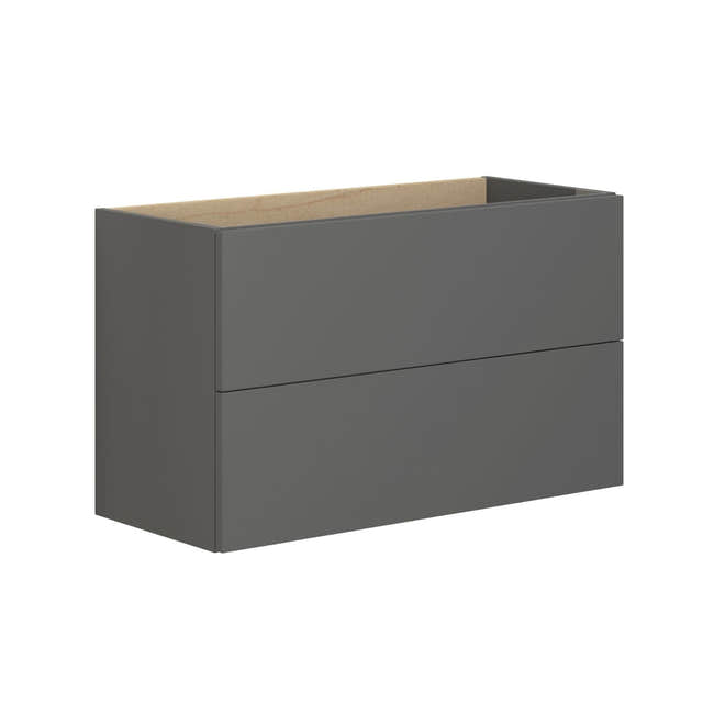 Dansani Inzo Servantskap 2sk B60-80xH48xD35cm, Slim - Glatt Grå matt / 80cm Dansani Servantskap DA-M03-1003