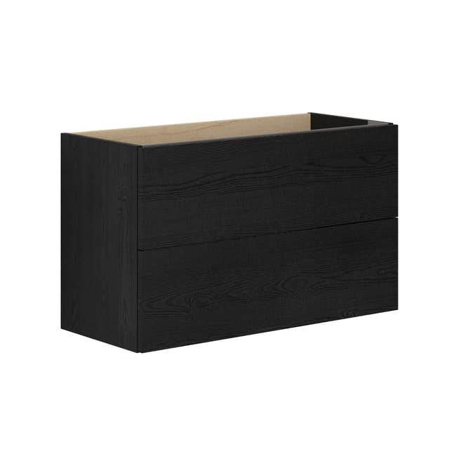 Dansani Inzo Servantskap 2sk B60-80xH48xD35cm, Slim - Glatt Svart eik / 80cm Dansani Servantskap DA-M03-1050