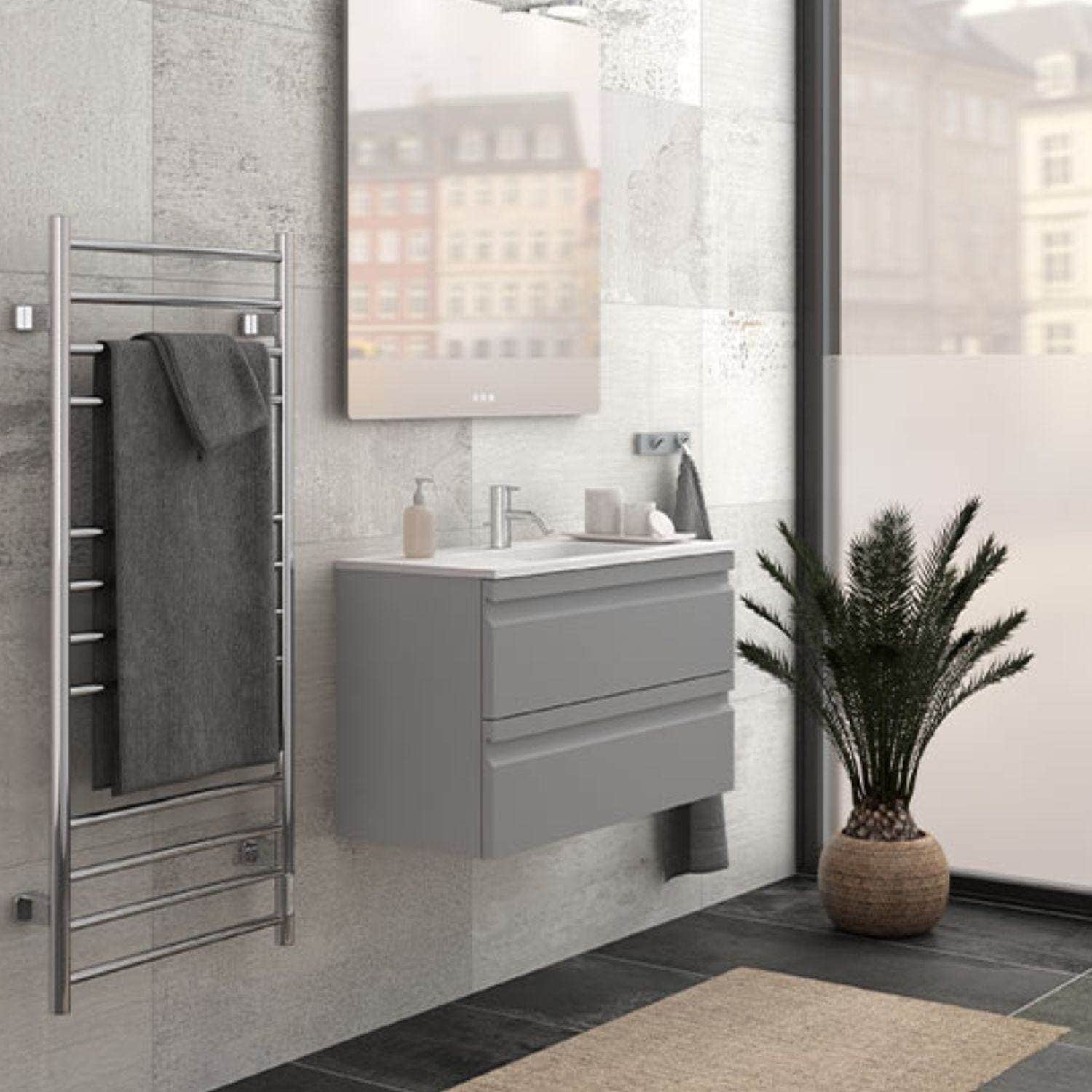 Dansani Inzo Servantskap 2sk B60-80xH48xD35cm, Slim, Integrert Dansani Servantskap