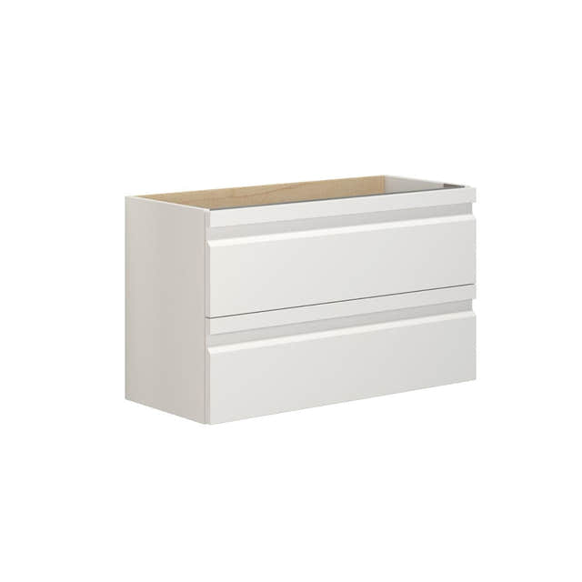 Dansani Inzo Servantskap 2sk B60-80xH48xD35cm, Slim, Integrert Hvit matt lakk / 80cm Dansani Servantskap DA-M03-2071