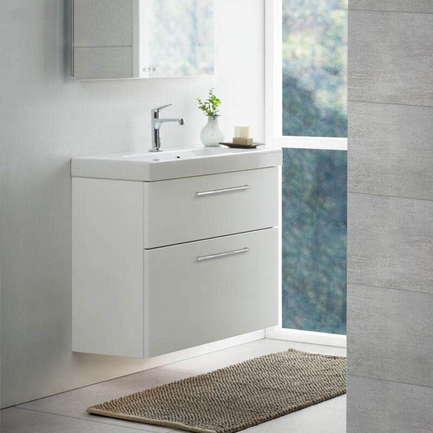 Dansani Inzo Servantskap 2sk B60-80xH64xD35cm, Slim - Glatt Dansani Servantskap
