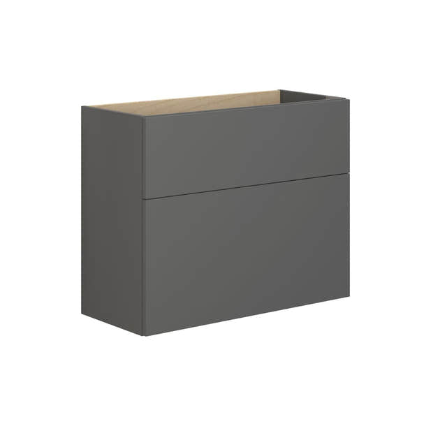 Dansani Inzo Servantskap 2sk B60-80xH64xD35cm, Slim - Glatt Grå matt / 80cm Dansani Servantskap DA-M06-1003