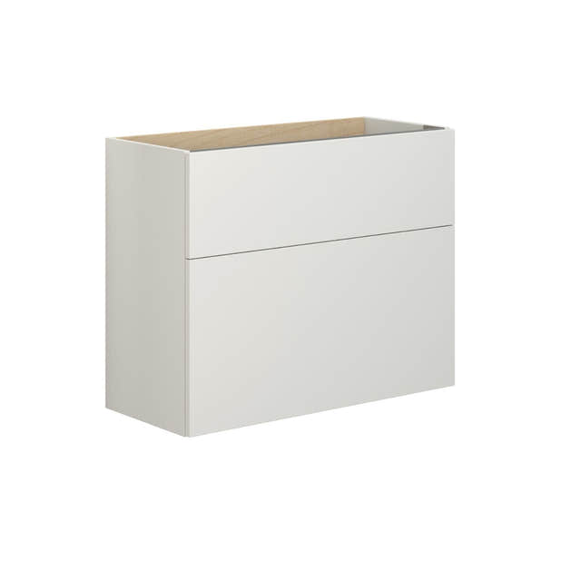 Dansani Inzo Servantskap 2sk B60-80xH64xD35cm, Slim - Glatt Hvit matt / 80cm Dansani Servantskap DA-M06-1010