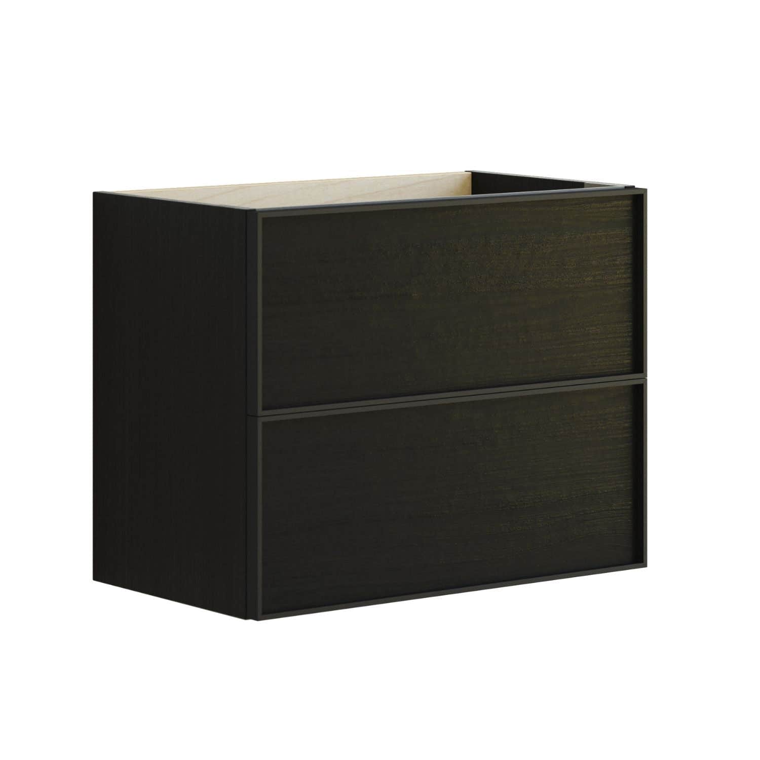 Dansani Inzo Servantskap 2sk B60xH48xD35cm, Alu-ramme svart Svart eik Dansani Servantskap DA-M02-8050