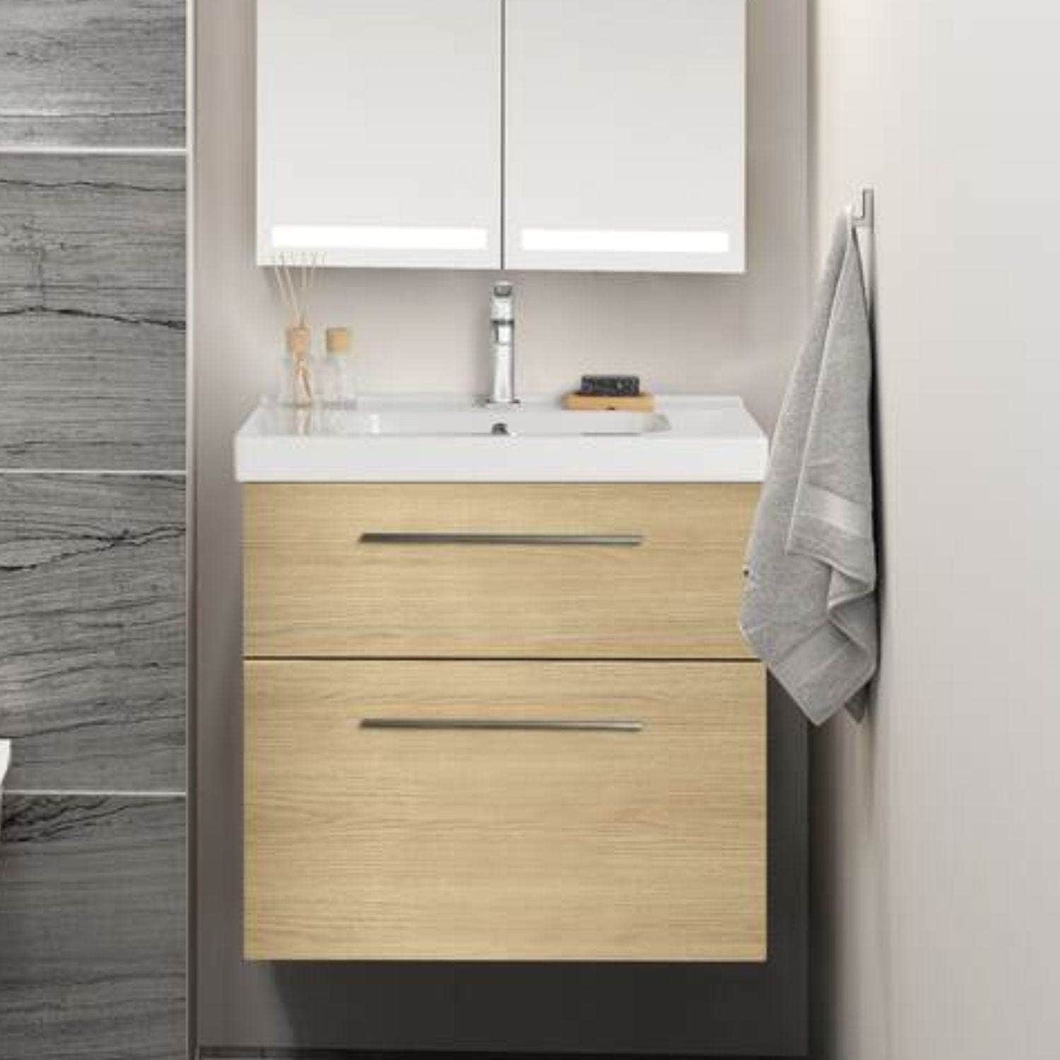 Dansani Inzo Servantskap 2sk B60xH64xD35cm, Glatt Dansani Servantskap