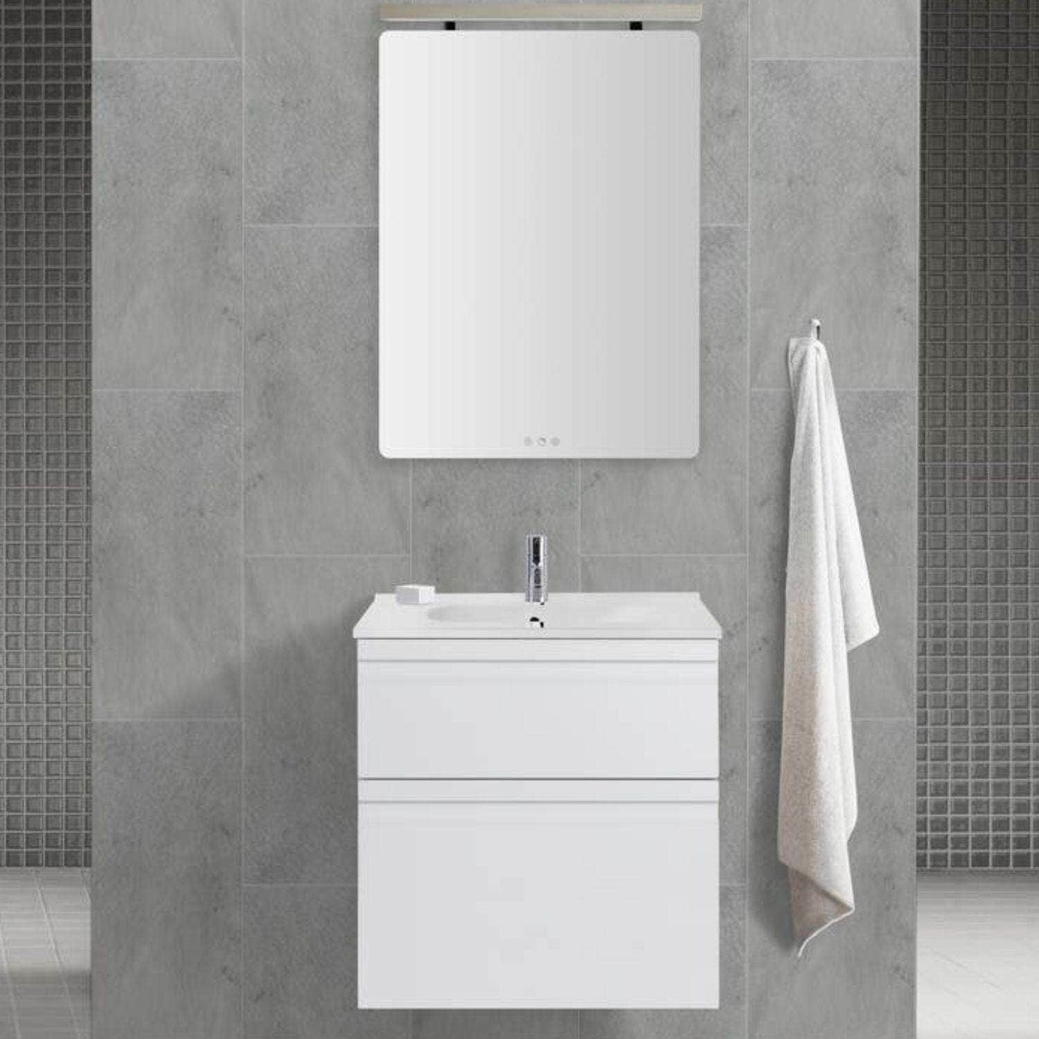 Dansani Inzo Servantskap 2sk B60xH64xD35cm, Integrert Dansani Servantskap