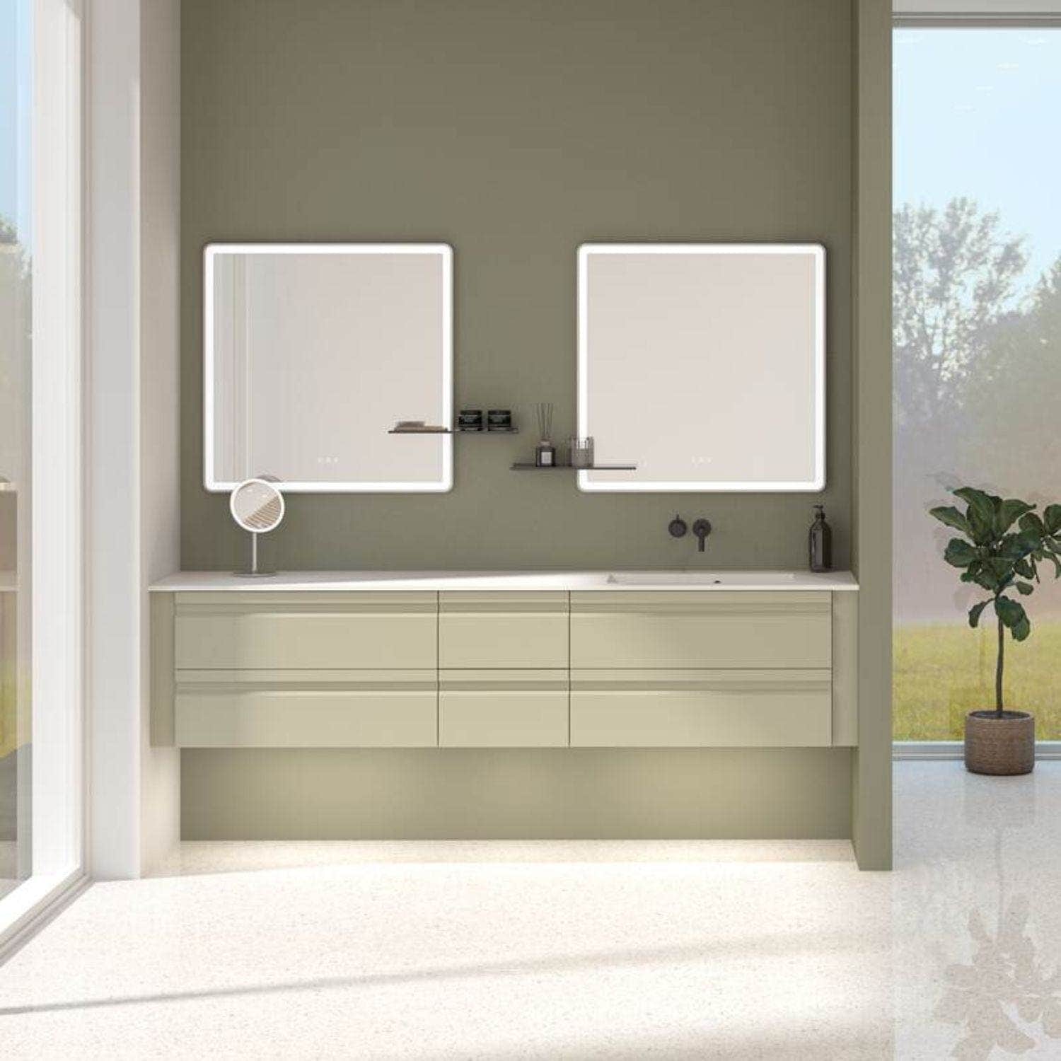 Dansani Inzo Servantskap med 2sk B60-120xH48xD44cm, Integrert Dansani Servantskap