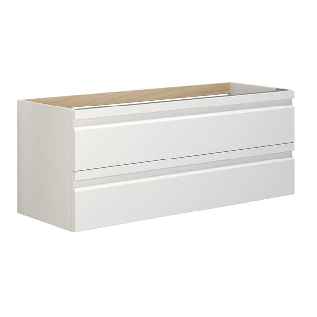 Dansani Inzo Servantskap med 2sk B60-120xH48xD44cm, Integrert Hvit matt lakk / 120cm Dansani Servantskap DA-M11-2071