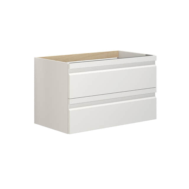 Dansani Inzo Servantskap med 2sk B60-120xH48xD44cm, Integrert Hvit matt lakk / 80cm Dansani Servantskap DA-M09-2071