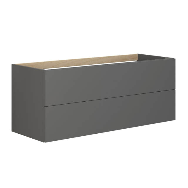 Dansani Inzo Sideskap 2 skuffer B40-120xH48xD44 cm - Glatt Grå matt / 120cm Dansani Sideskap bad DA-M22-1003
