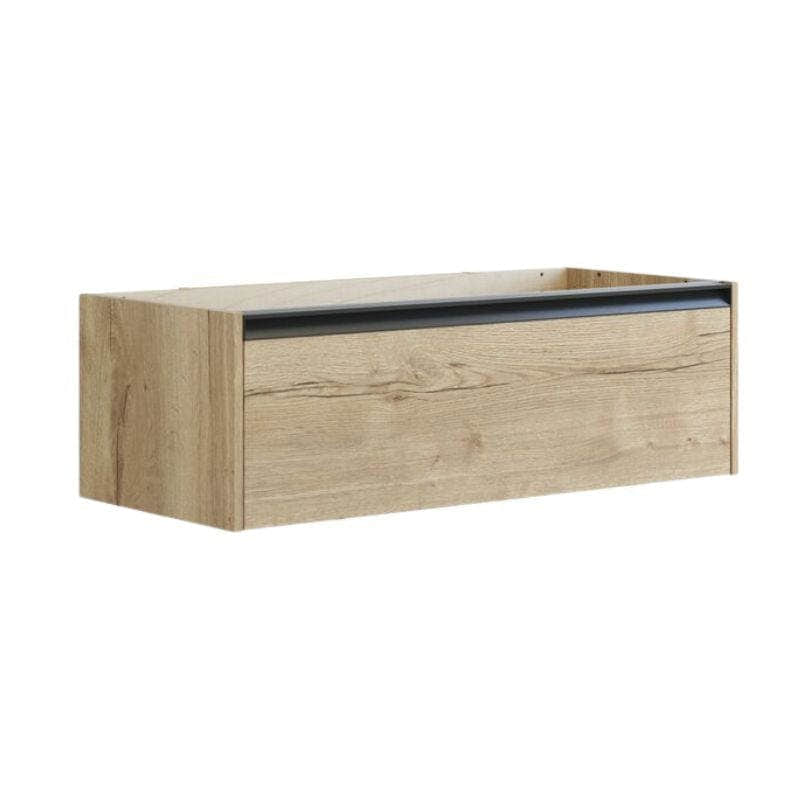 Dansani Inzo Skap med Integrert Grep 1 skuff B60-120xH32xD44cm Natur eik / 100cm Dansani Sideskap bad DA-T13-7049