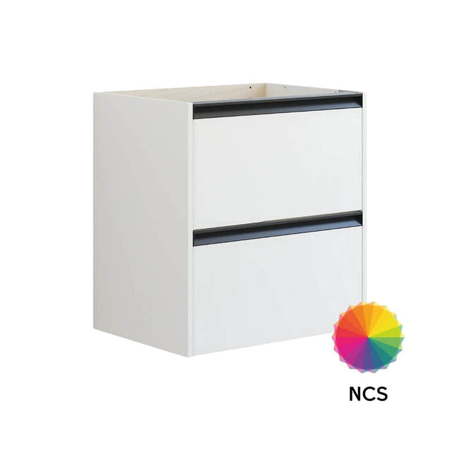 Dansani Inzo Skap med Integrert Grep 2 skuff B60-120xH64xD44cm NCS farge / 60cm Dansani Sideskap bad DA-T15-7099