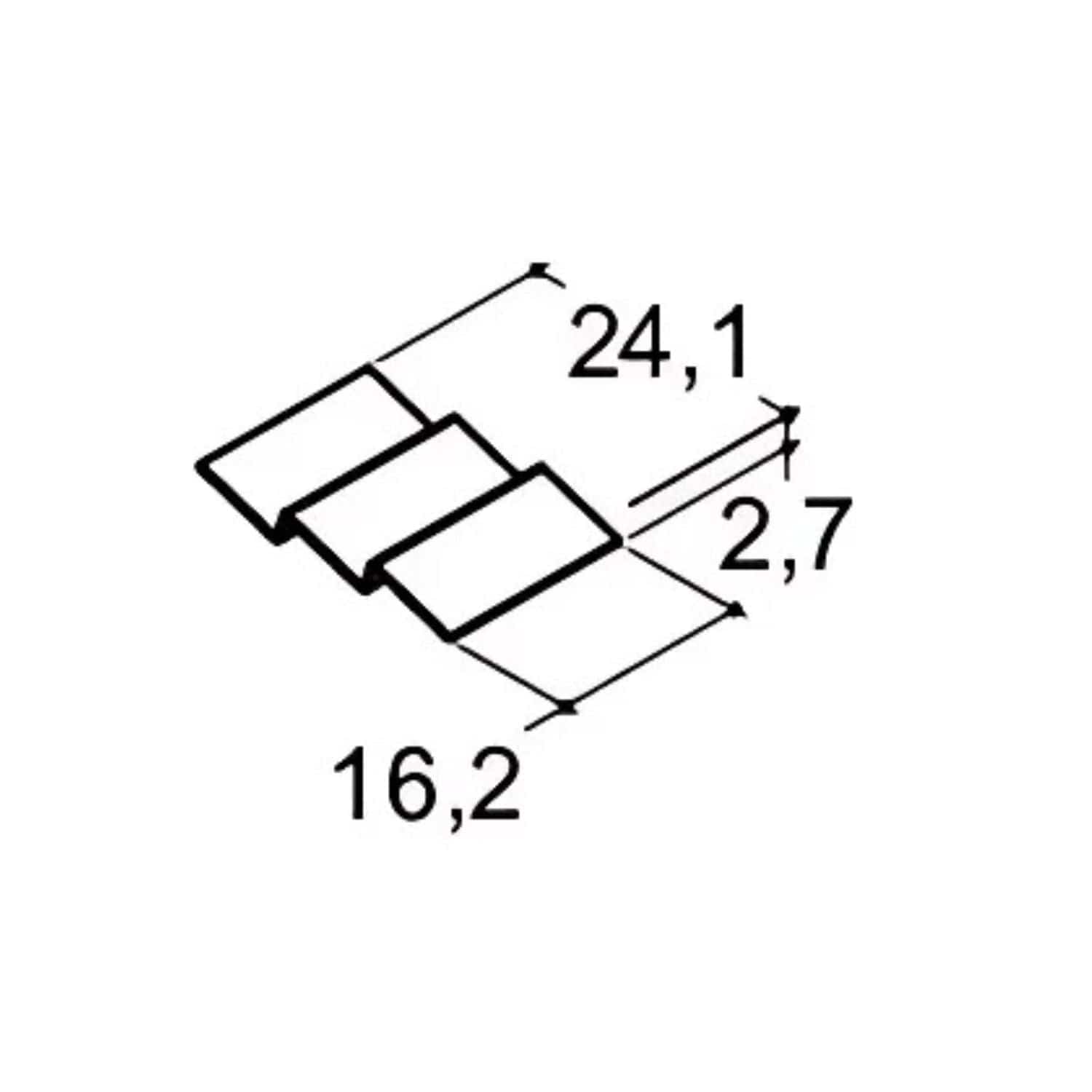 Dansani Inzo Skuffedisplay B16cm Dansani Tilbehør baderomsinnredning DA-SI25