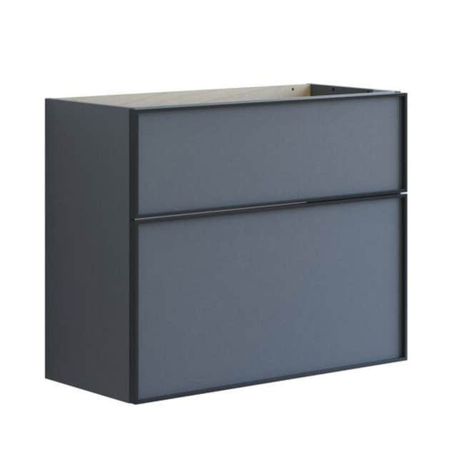 Dansani Inzo Slim Servantskap Alu-ramme svart ekstra høy underskuff Grå matt / 80cm Dansani Servantskap DA-U11-8003