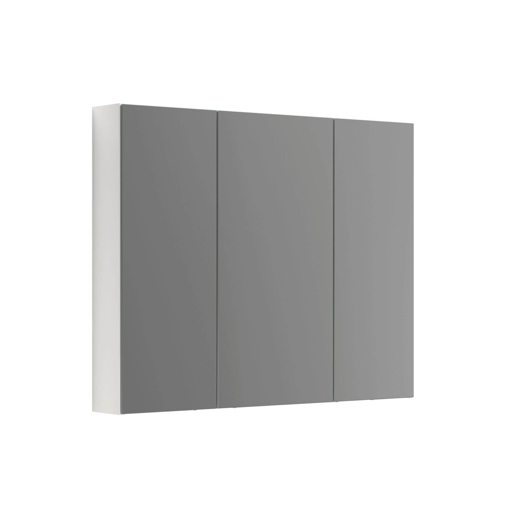 Dansani Inzo Style Speilskap 3 dører Hvit høyglans / 100cm Dansani Speilskap DA-S581-112