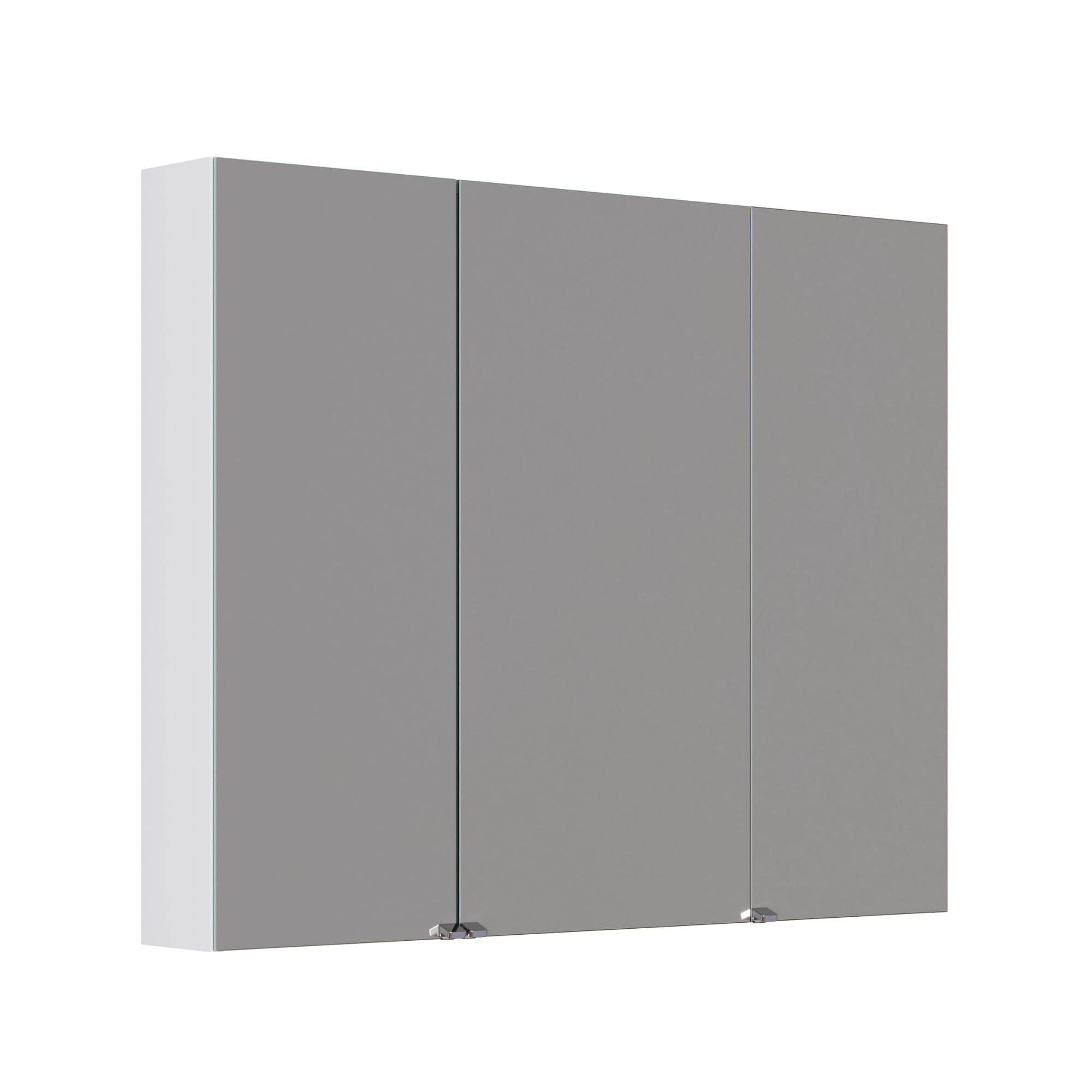 Dansani Inzo Style Speilskap 3 dører Hvit matt lakk / 100cm Dansani Speilskap DA-S881-171