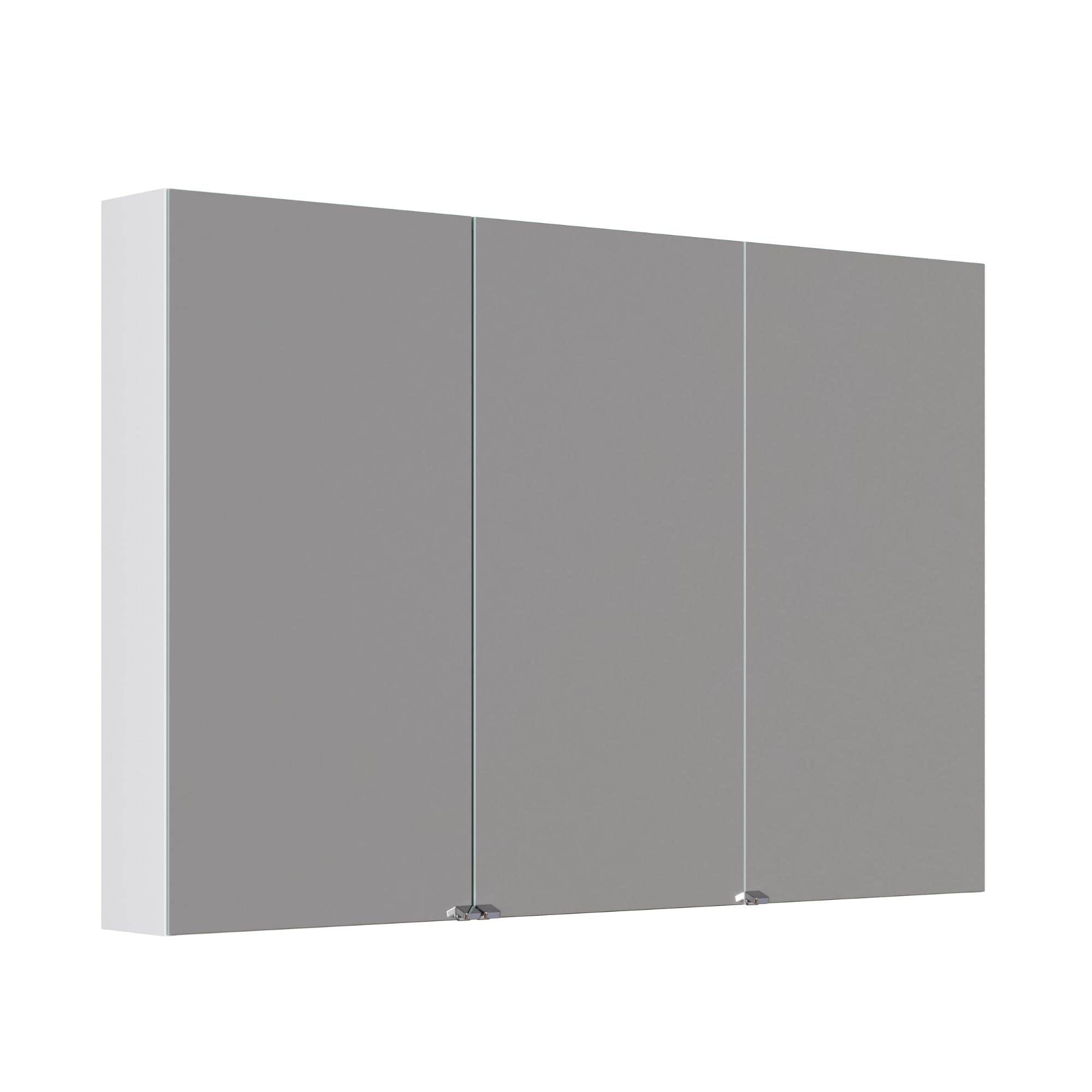 Dansani Inzo Style Speilskap 3 dører Hvit matt lakk / 120cm Dansani Speilskap DA-S883-171