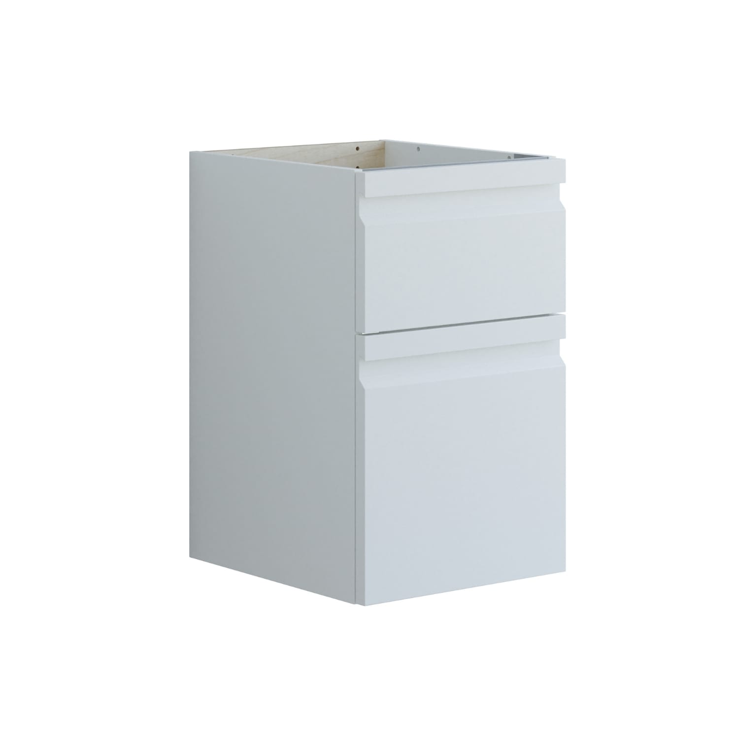 Dansani Inzo Underskap med Integrert Grep 2 skuff B45xH64xD44cm Hvit matt lakk Dansani Sideskap bad DA-U53-2071