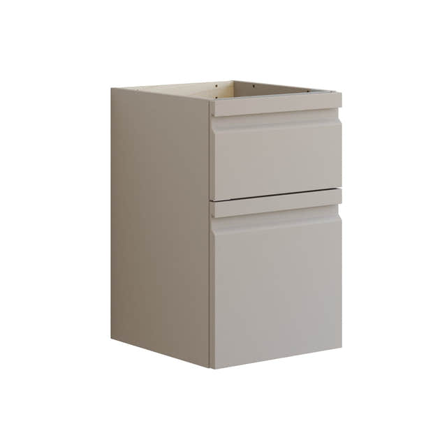 Dansani Inzo Underskap med Integrert Grep 2 skuff B45xH64xD44cm Softstone Dansani Sideskap bad DA-U53-2035