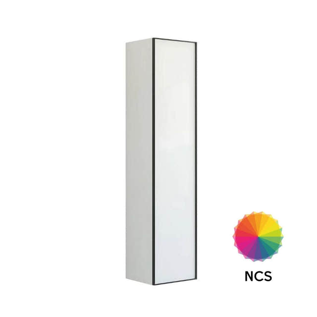 Dansani Inzo Urban Alu-ramme svart Høyskap 1 dør B40xH176x35cm NCS farge / 40cm / Høyre hengslet Dansani Høyskap bad DA-U47-8199