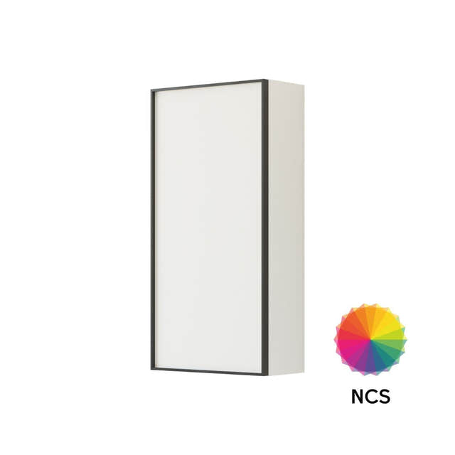 Dansani Inzo Urban Alu-ramme svart Overskap 1 dør B40xH80xD19cm NCS farge / Venstre hengslet Dansani Sideskap bad DA-U42-8299
