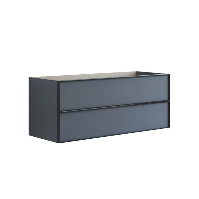 Dansani Inzo Urban Alu-ramme svart Underskap 2 skuff B60-120xH48xD44cm Grå matt / 120cm Dansani Sideskap bad DA-U36-8003
