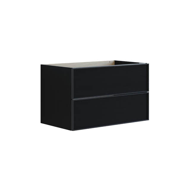 Dansani Inzo Urban Alu-ramme svart Underskap 2 skuff B60-120xH48xD44cm Svart eik / 80cm Dansani Sideskap bad DA-U34-8050