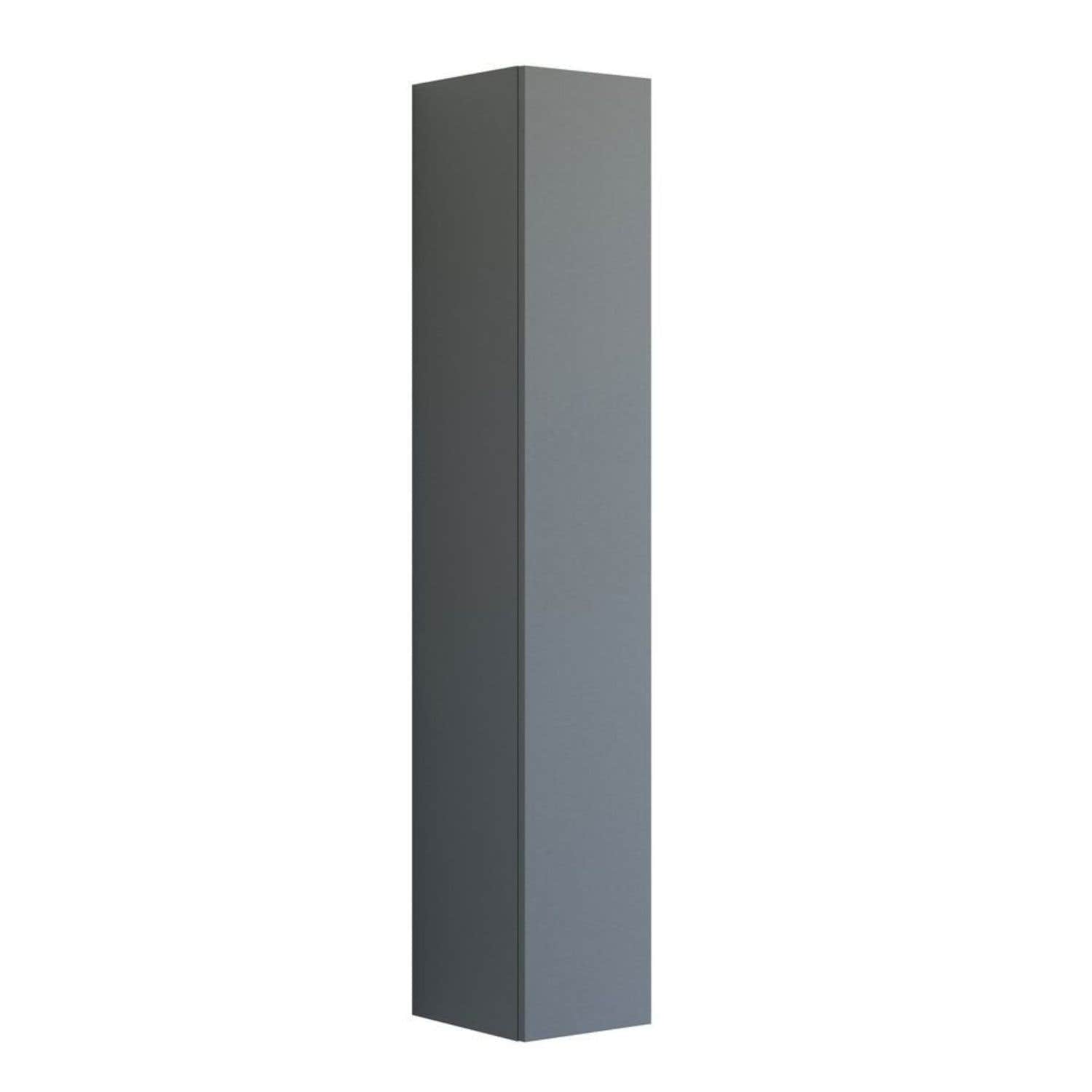 Dansani Inzo Urban Glatt Høyskap Slim 1 dør Grå matt / 30cm / Høyre hengslet Dansani Høyskap bad DA-U45-1103