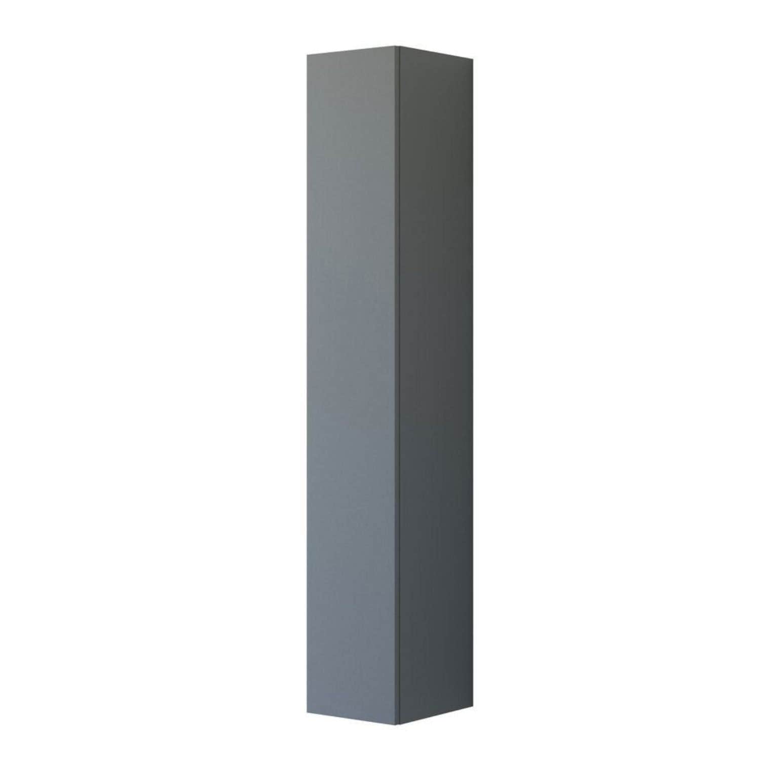 Dansani Inzo Urban Glatt Høyskap Slim 1 dør Grå matt / 30cm / Venstre hengslet Dansani Høyskap bad DA-U45-1203