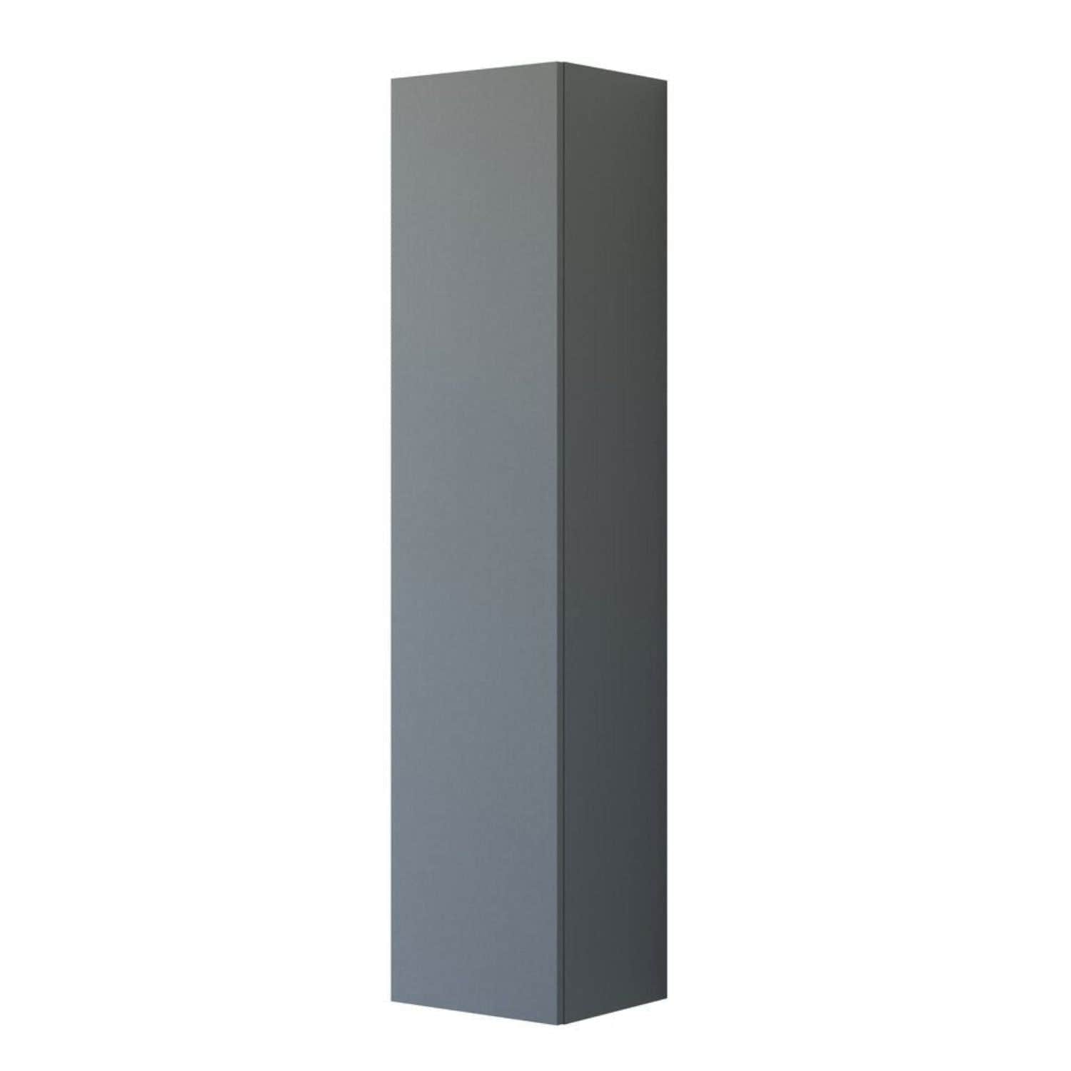 Dansani Inzo Urban Glatt Høyskap Slim 1 dør Grå matt / 40cm / Venstre hengslet Dansani Høyskap bad DA-U47-1203