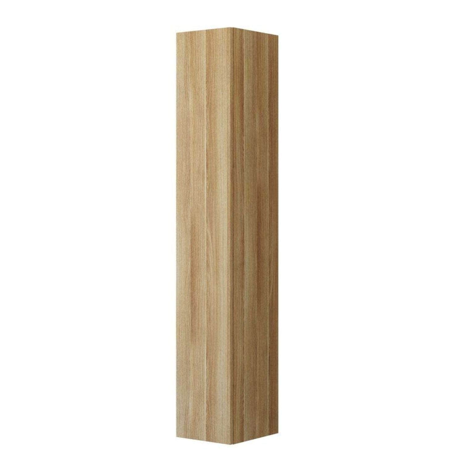 Dansani Inzo Urban Glatt Høyskap Slim 1 dør Varm eik / 30cm / Venstre hengslet Dansani Høyskap bad DA-U45-1255