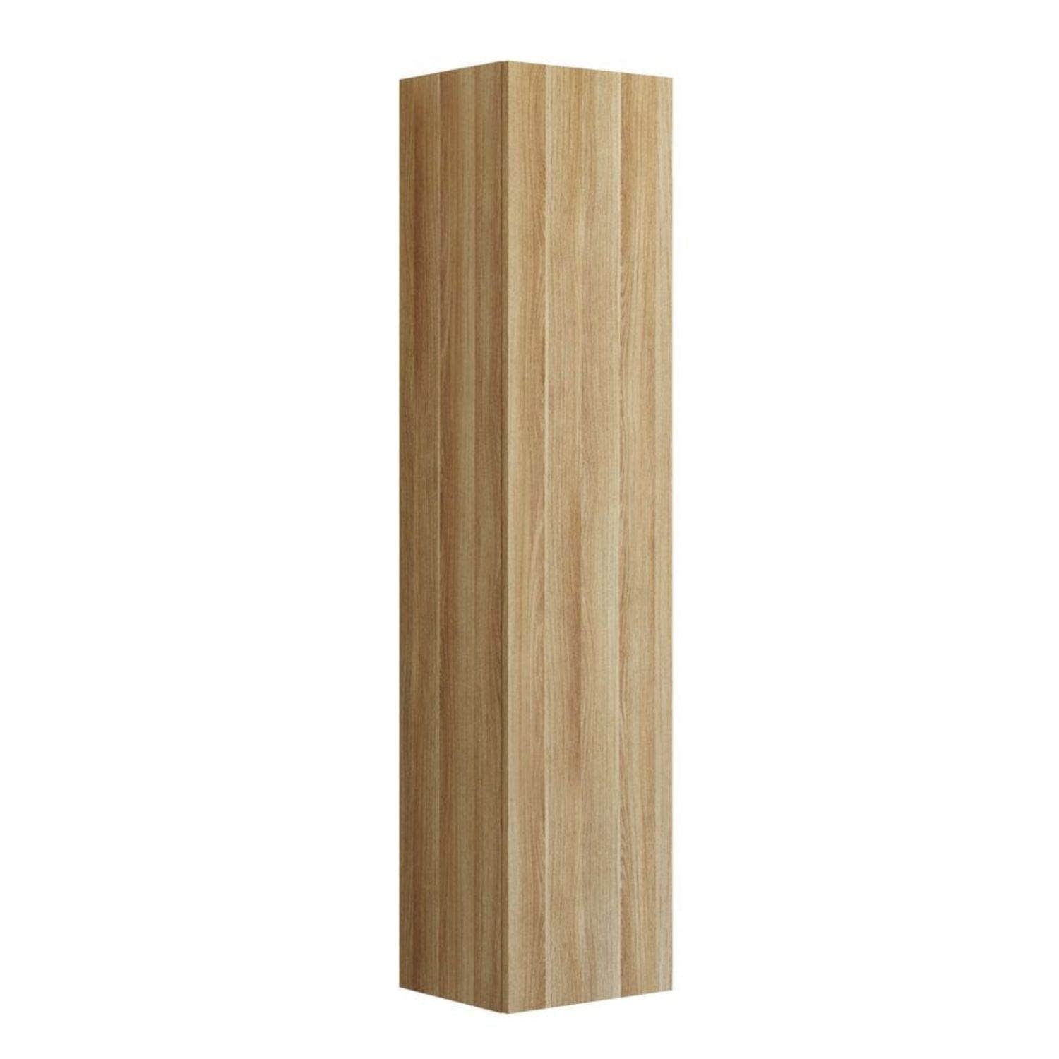 Dansani Inzo Urban Glatt Høyskap Slim 1 dør Varm eik / 40cm / Høyre hengslet Dansani Høyskap bad DA-U47-1155