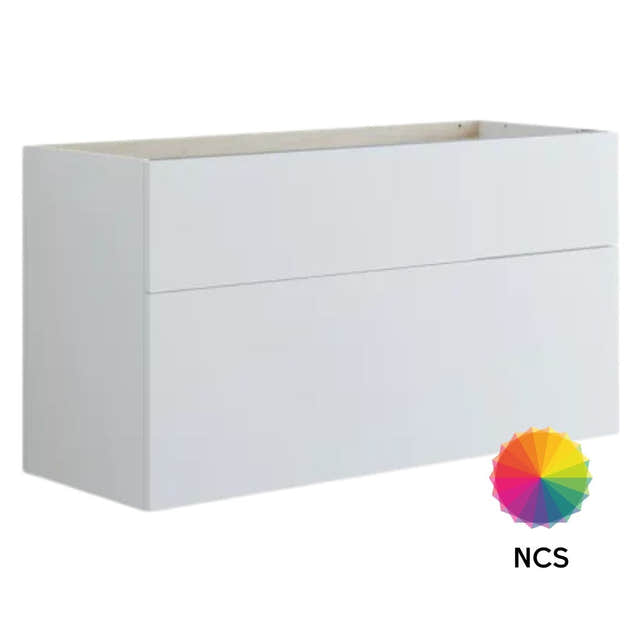 Dansani Inzo Urban Glatt Servantskap 2 skuff ekstra høy underskuff NCS farge / 120cm Dansani Servantskap DA-U27-1099