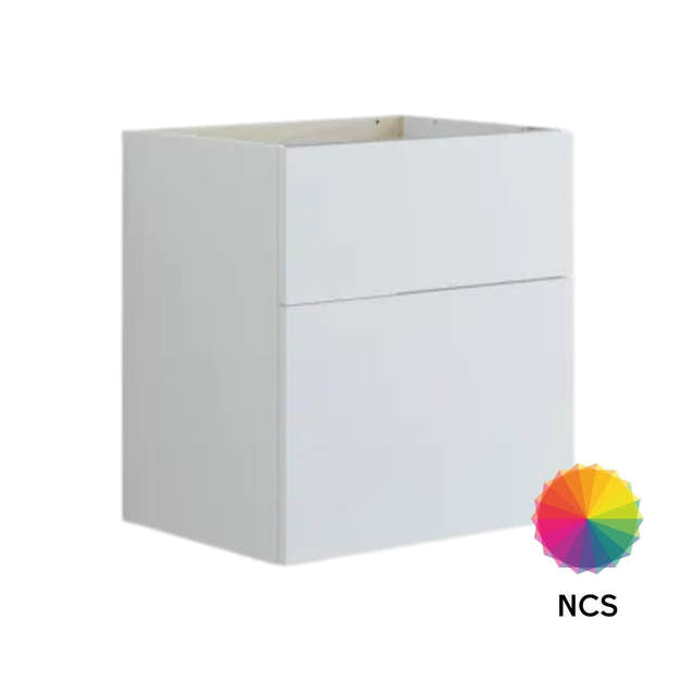 Dansani Inzo Urban Glatt Servantskap 2 skuff ekstra høy underskuff NCS farge / 60cm Dansani Servantskap DA-U24-1099