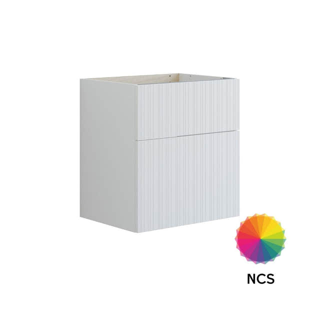Dansani Inzo Urban Riflet Underskap 2 skuff B60-120xH64xD44cm NCS farge / 60cm Dansani Sideskap bad DA-U37-9099