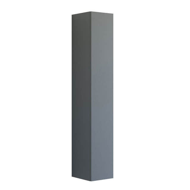 Dansani Inzo Urban Urban Glatt Høyskap Slim 1 dør Grå matt / 30cm Versjon A / Høyre hengslet Dansani Høyskap bad DA-U45-1103