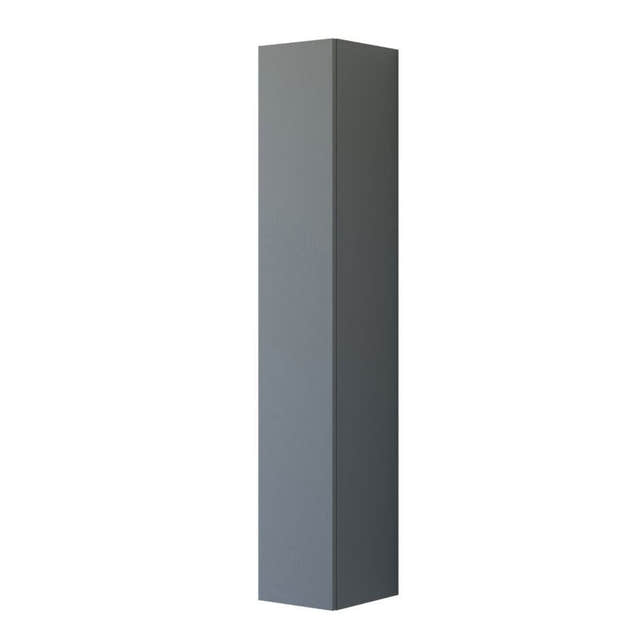 Dansani Inzo Urban Urban Glatt Høyskap Slim 1 dør Grå matt / 30cm Versjon A / Venstre hengslet Dansani Høyskap bad DA-U45-1203