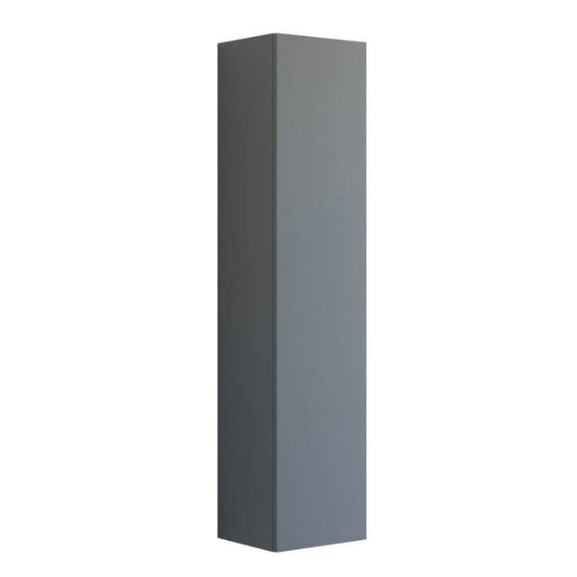 Dansani Inzo Urban Urban Glatt Høyskap Slim 1 dør Grå matt / 40cm Versjon A / Høyre hengslet Dansani Høyskap bad DA-U47-1103