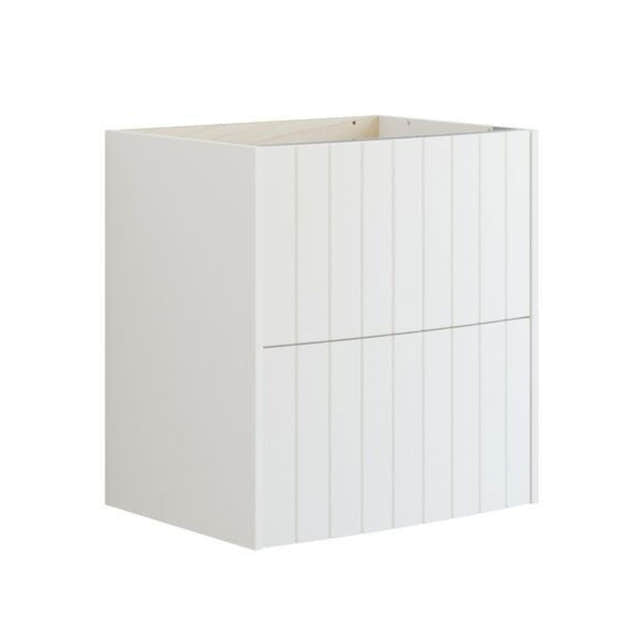 Dansani Inzo Vintage Rillet Servantskap - Buet Hvit matt / 60cm Dansani Servantskap DA-R04-4010